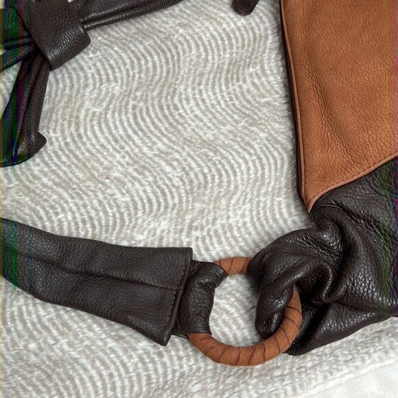 JOHN COLE Collections Leather Bag Brown NWOT - Picture 4 of 10